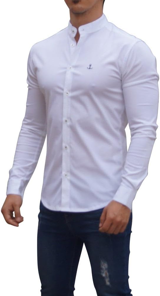 Camisa cuello mao x10